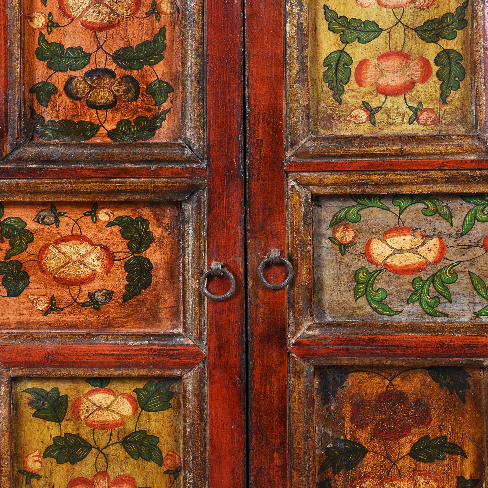 Painted Tibetan Chosham Shrine Cabinet - Early 19th Century - Image 12