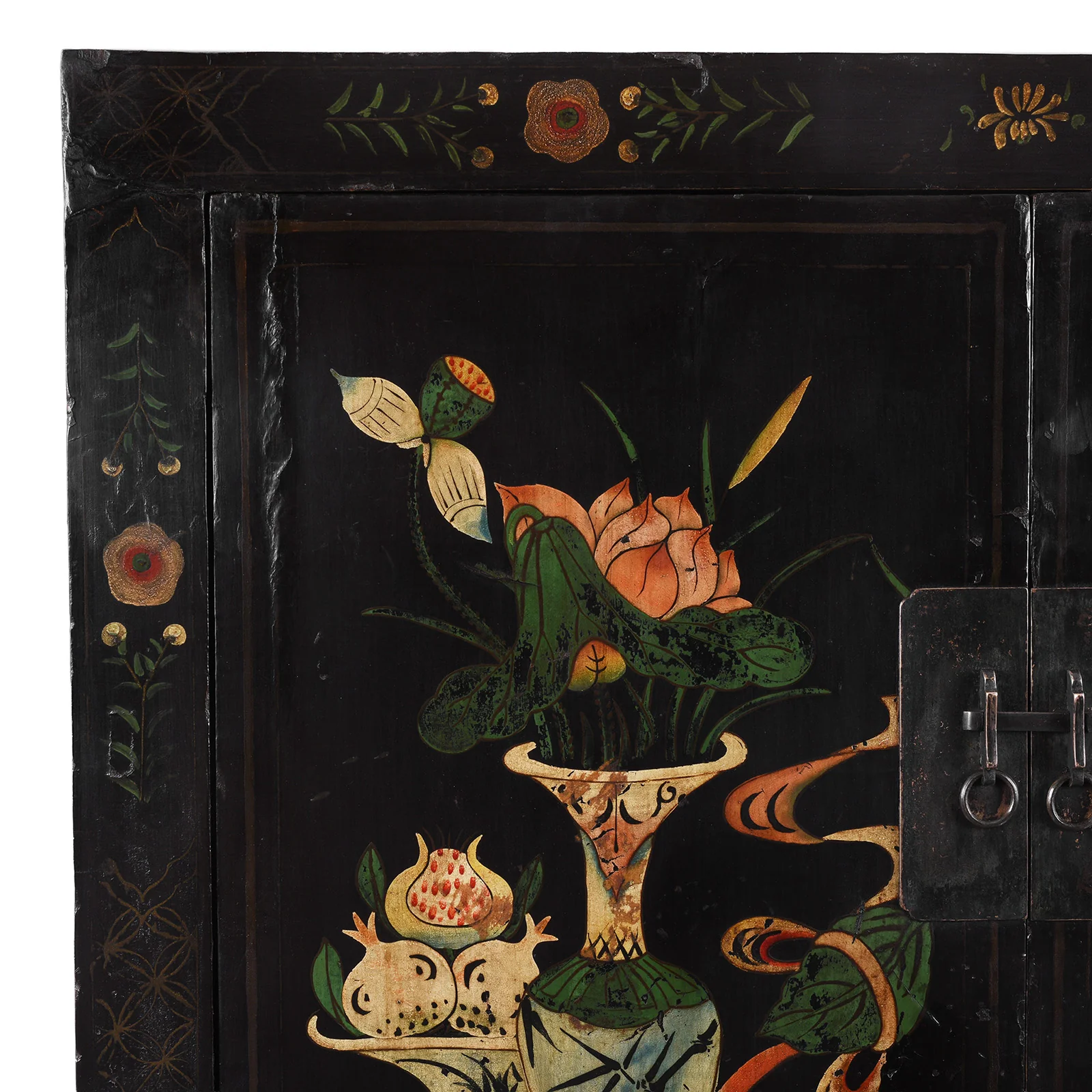 Black Lacquer Wedding Cabinet from Shanxi - 19th Century - Image 4