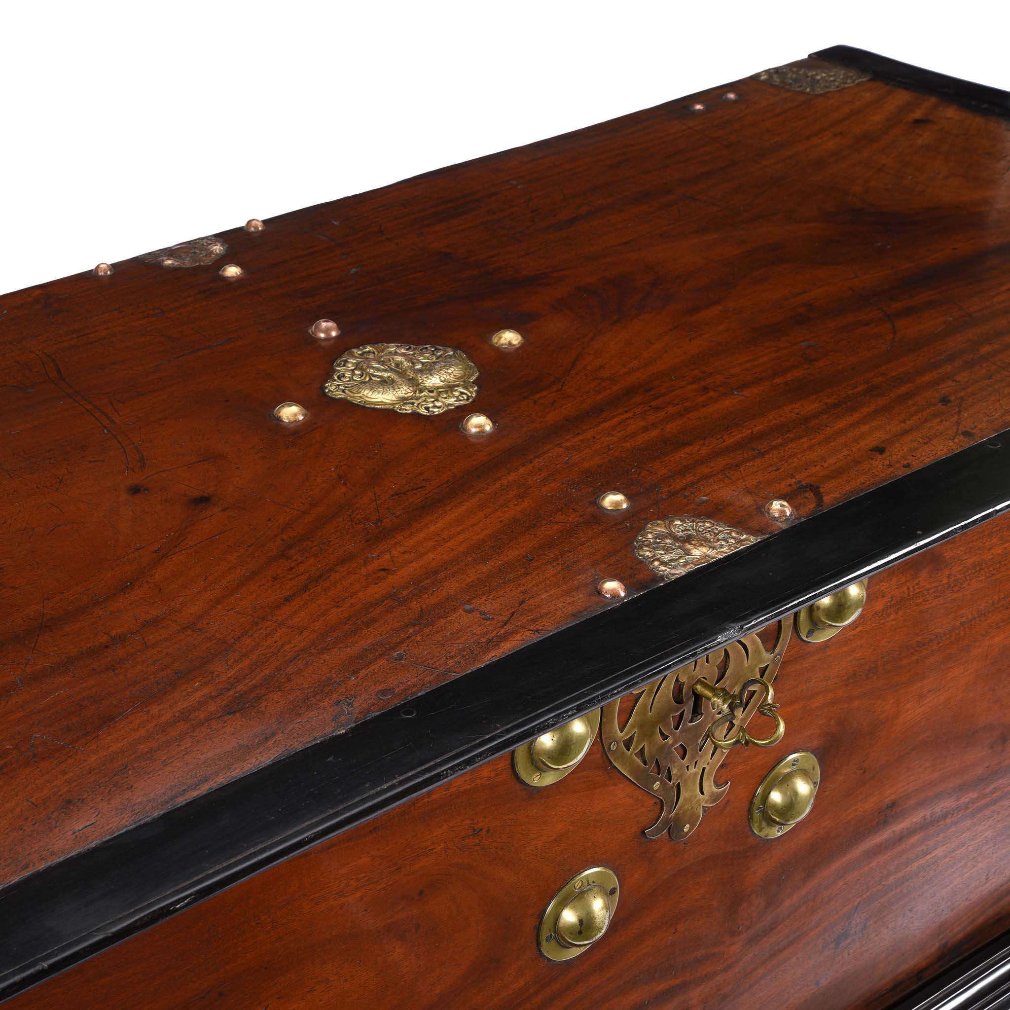 Dutch Colonial Chest on Stand From Ceylon -18th Century - Image 13