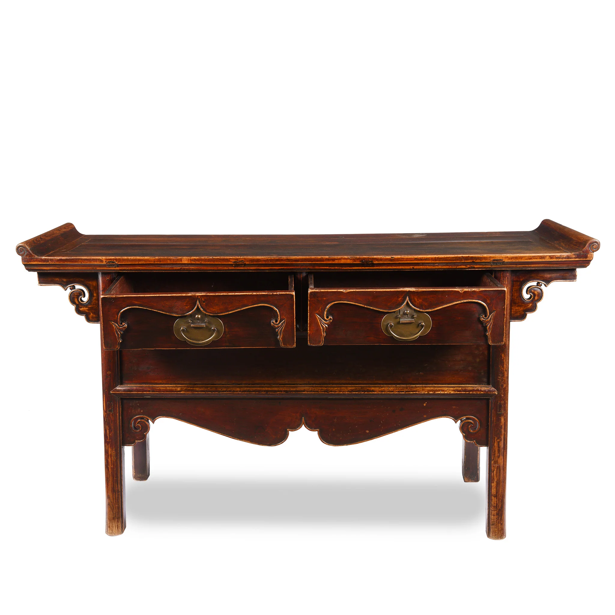 Bugundy Lacquer Sideboard From Hebei - 19th Century - Image 5