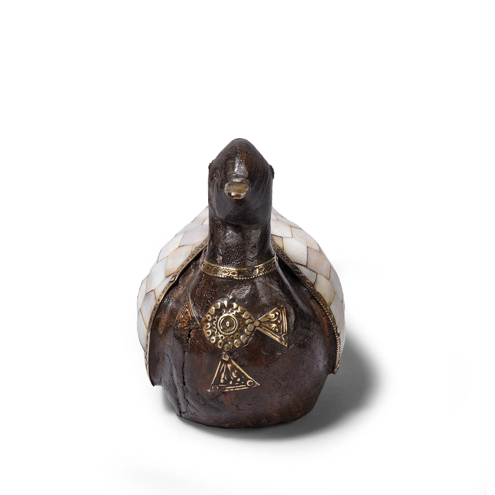 Vintage Indian Mother Of Pearl Inlay Duck - Image 5