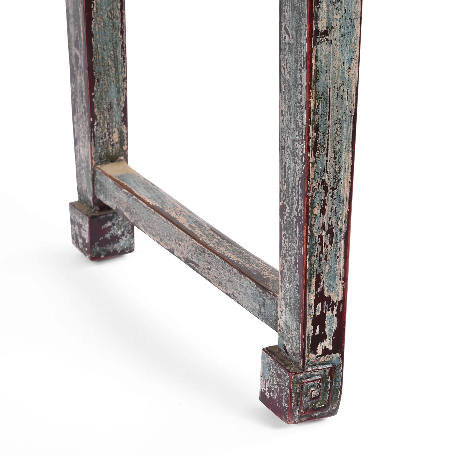 Turquoise Lacquer 3 Drawer Console Table - Image 5