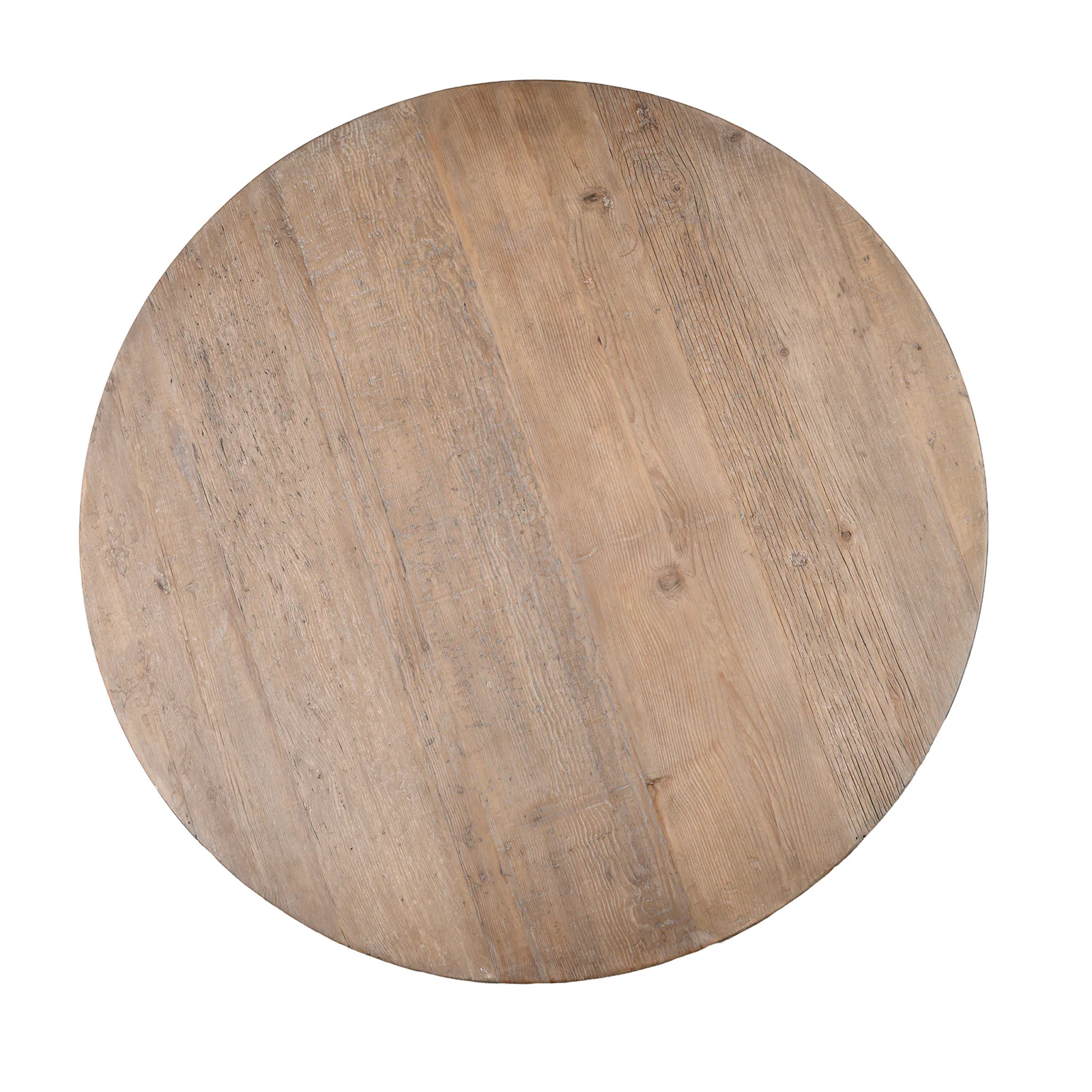 Round Pedestal Dining Table Made From Old Painted Pine - Image 5